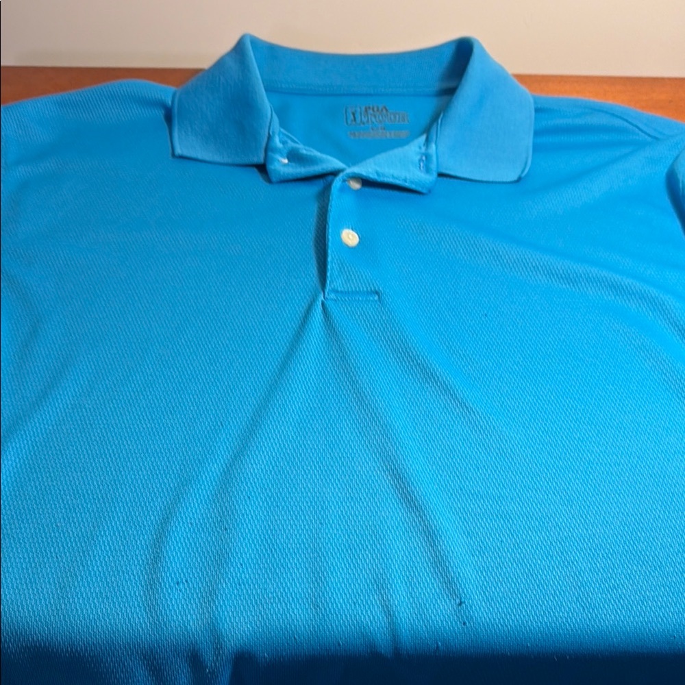 Men's PGA L Blue Polo Shirt